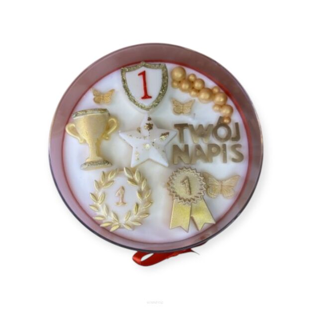 DUŻA ŚWIECA Z TWOIM NAPISEM